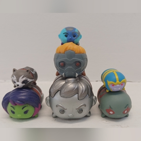 Disney Marvel Tsum Tsum Guardians of the Galaxy Figures Set of 7 - Picture 2 of 5